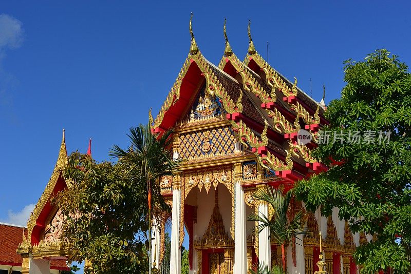 Wat Lak Kaen temple, Khao Lak，泰国语。